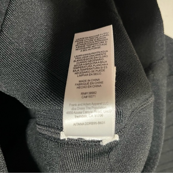 Dress The Population Aitana Sheath Dress Black Size Large Bodycon Bandage - Picture 9 of 10